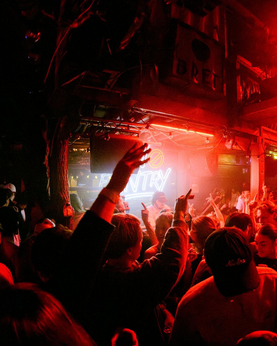 Crowd at a No Entry club night in Amsterdam